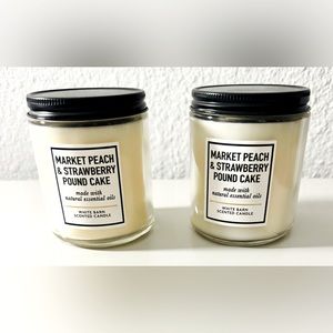 NWT. Bath & Body Works single wick candles. Set of two. Rare blend scents.